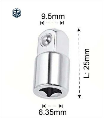 1/2&quot; Silver Impact Socket Adapter and Reducer Set with Natural Finish CRV Material