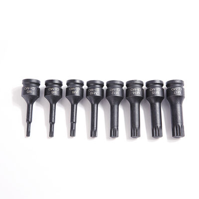 Strong and Durable 8 pcs CR-MO M5 Hex Size Impact Socket Set for Hand Electric Tool