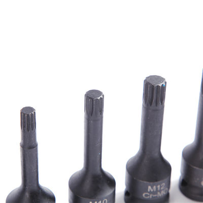Strong and Durable 8 pcs CR-MO M5 Hex Size Impact Socket Set for Hand Electric Tool