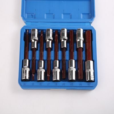 H Type 100MM 9pcs Firm And Stable Bit Socket Set For Hand Electronic Tool