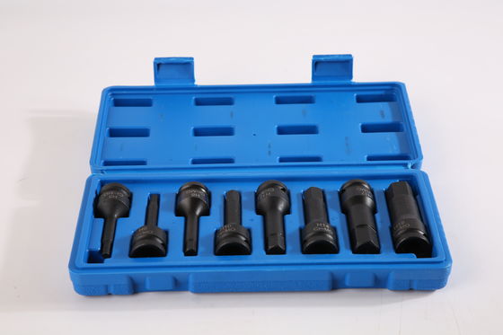 HEX Socket Features in 8PCS CR-MO Hexgagonal Sleeve Electric Tool and Car Repair Set