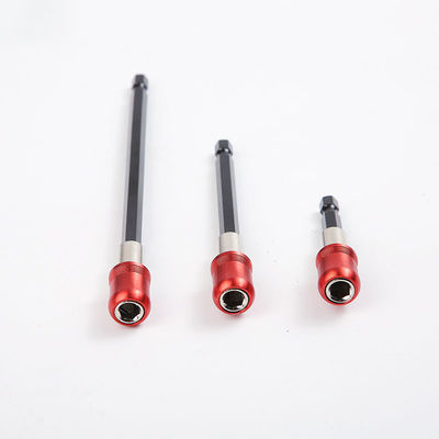 150mm CRV Material Hexagonal Shank Strong Magnetic Drill Bit Extension Set Red