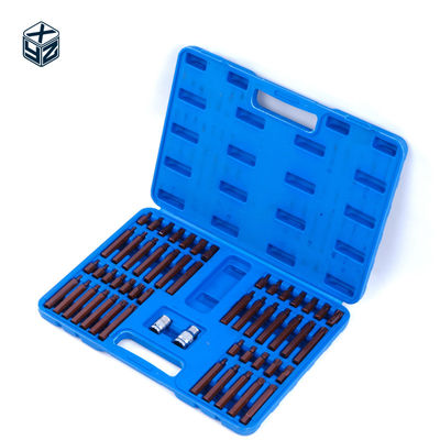 S2 Alloy Steel Precision Machining 54pcs Plastic Box Bits Set for 3/8in Drive Size