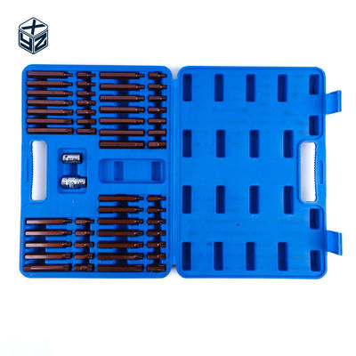 S2 Alloy Steel Precision Machining 54pcs Plastic Box Bits Set for 3/8in Drive Size