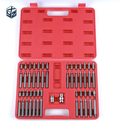 Customized Logo Alloy Steel CRV Material 54pcs Plastic Box Bits Set for High Accuracy