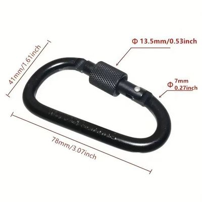 Black Oxide Finish 6pcs Quick Release 1/4 Inch Hex Shank Screw Driver Bit Holder Keychain
