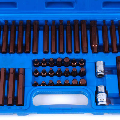 Multifunctional 48pcs S2 Plastic Box Bits Set in Natural Finish for Precision Machining