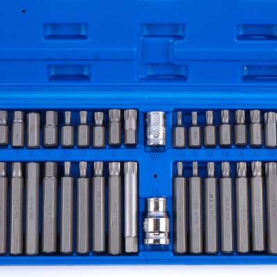 40pcs Plastic Box Precision Machining Bits Set CRV Material for Industrial Hand Tools