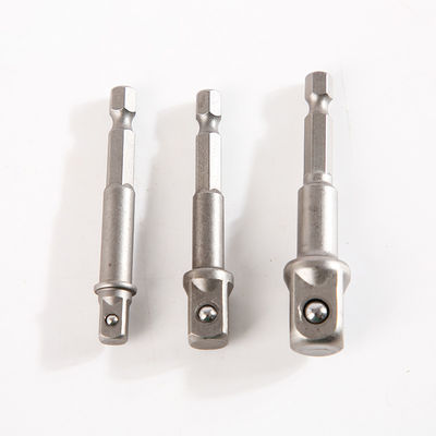 CRV Material Impact Grade Socket Adapter in 2.5 Inch for 1/4'' Black Original Silver