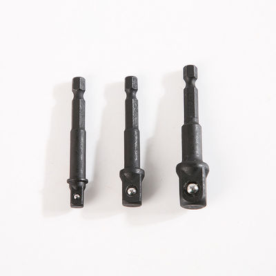 CRV Material Impact Grade Socket Adapter in 2.5 Inch for 1/4'' Black Original Silver