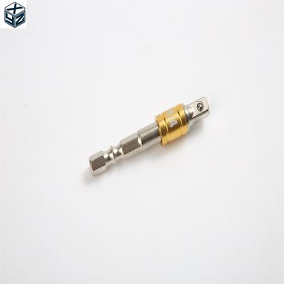 CRV Chromium Vanadium Steel Silver 1/4'' 54MM Universal Socket Adaptor Set for Durable