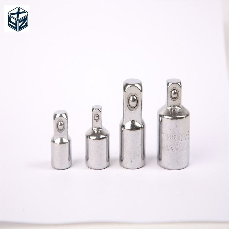 1/2&quot; Silver Impact Socket Adapter and Reducer Set with Natural Finish CRV Material