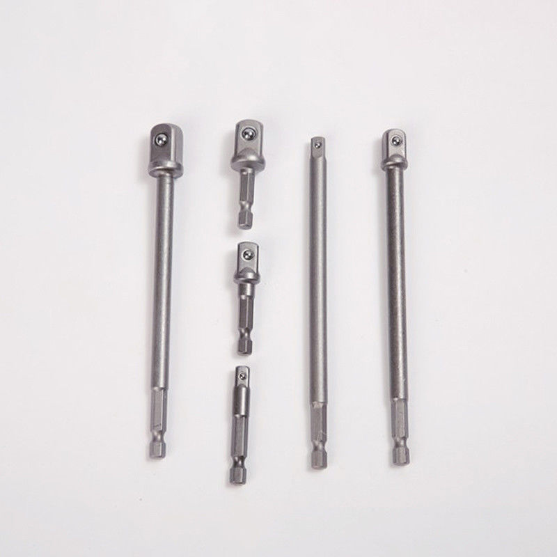 CRV Material Silver 1/4'' 150MM 6&quot; 2&quot; Socket Adapter Set Hand/ Electric Tool Compatible