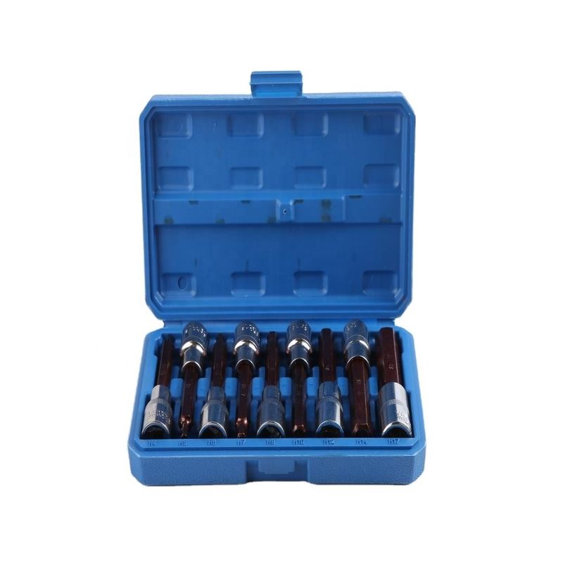 H Type 100MM 9pcs Firm And Stable Bit Socket Set For Hand Electronic Tool