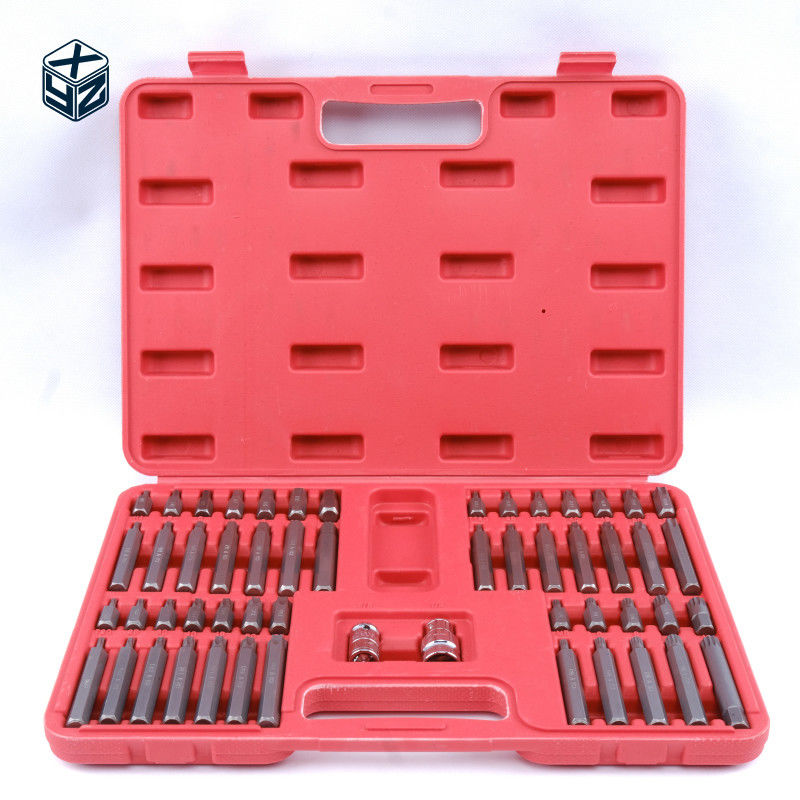Customized Logo Alloy Steel CRV Material 54pcs Plastic Box Bits Set for High Accuracy