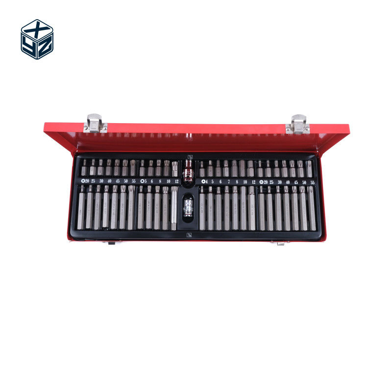 Muliti-Purpose High Batch Head Accuracy Precision Machining CRV 54pcs Steel Box Bits Set for Hand Tools