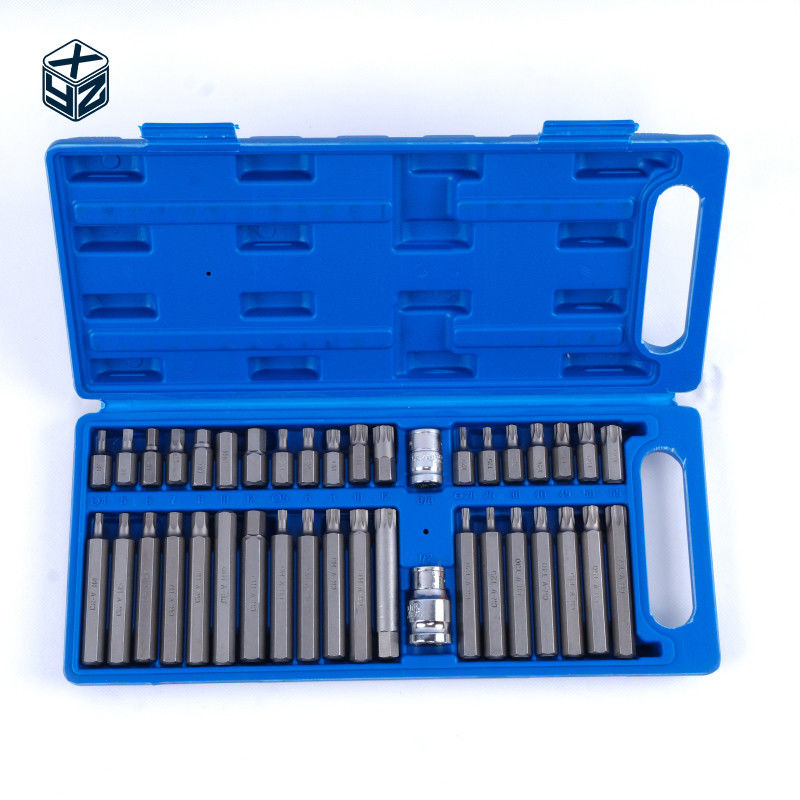 40pcs Plastic Box Precision Machining Bits Set CRV Material for Industrial Hand Tools